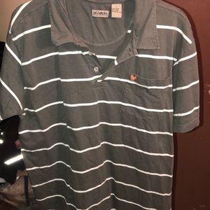 DeCoded striped shirt-shorts sleeves SZ LG